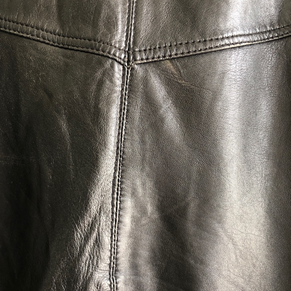 John F Gee Lambskin Leather Biker Bomber JACKET - Picture 6 of 11